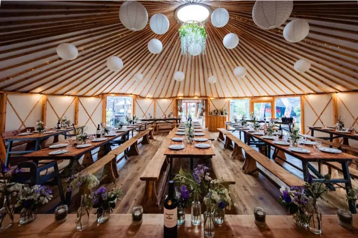 Fron Farm Yurt Retreat, wedding venue in Carmarthenshire, UK