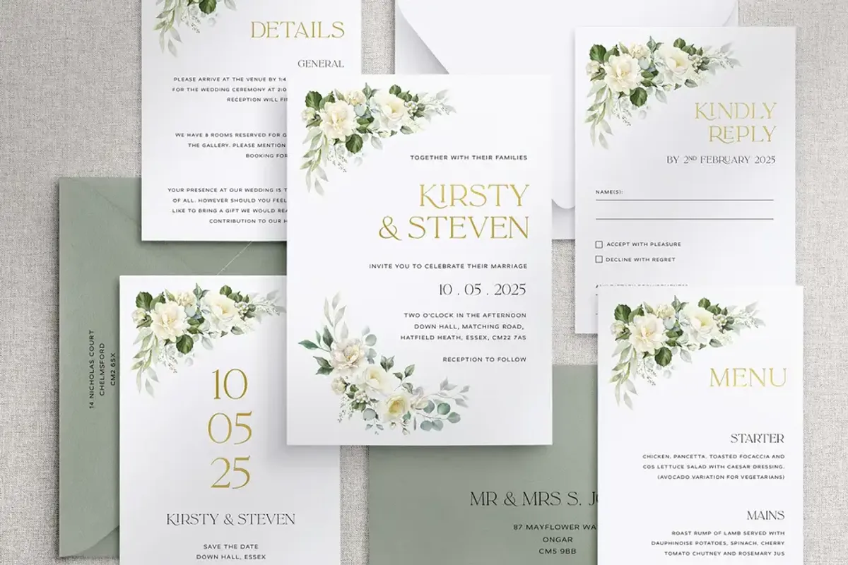 To Have and To Gold — invitations & stationery in Hertfordshire, UK