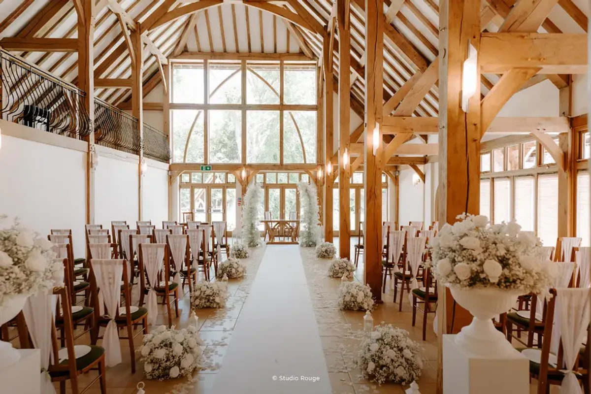 Rivervale Barn, wedding venue in Hampshire, UK