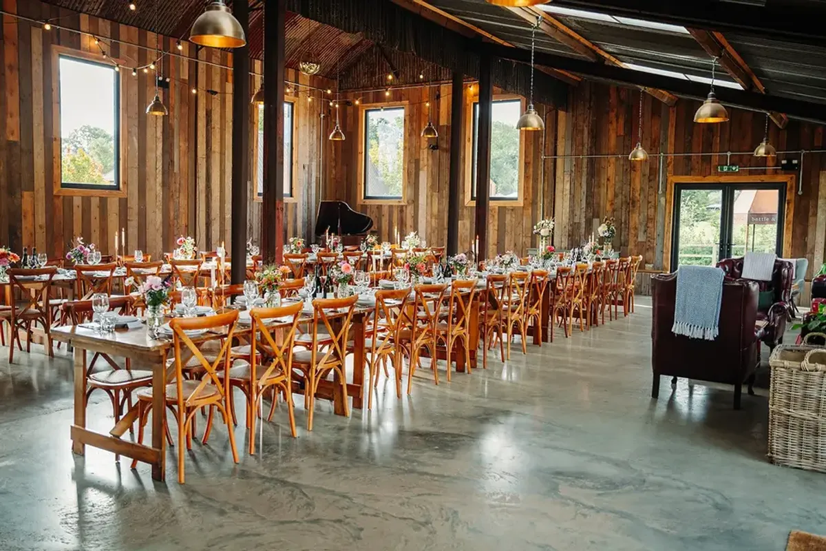 The Barn at The Bottle And Glass Inn, wedding venue in Oxfordshire, UK