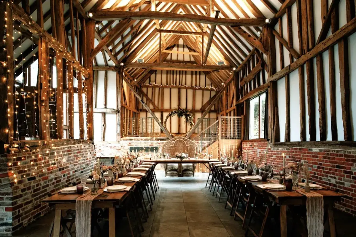 The Oak Barn, Frame Farm, wedding venue in Kent, UK